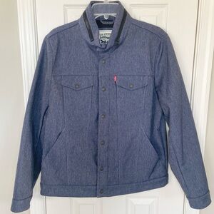 Levi's Men's Soft Shell Stand Collar Commuter Trucker Jacket Size Medium